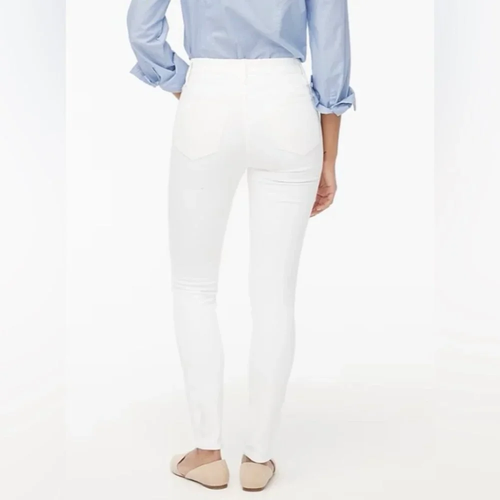 J. CREW Women’s NEW Midrise Skinny Stretch‎ Jean White Denim | Size W34 L30